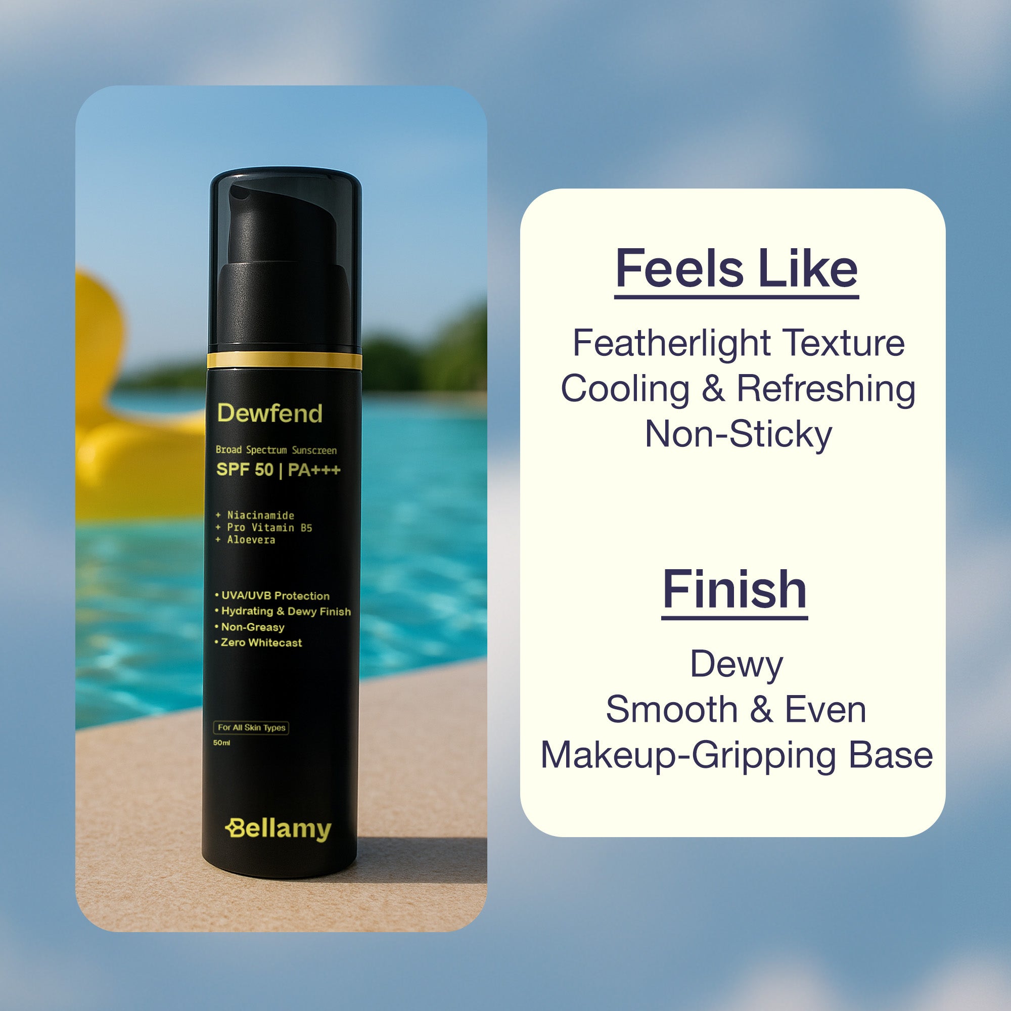 Dewfend SPF 50 PA+++ Gel Sunscreen